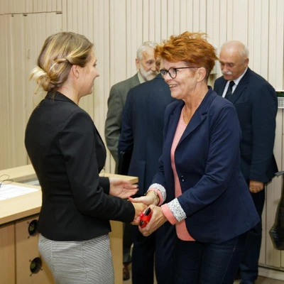 Publiczna obrona pracy doktorskiej - mgr inż. Anna Osmólska (fot. Piotr Kawula)