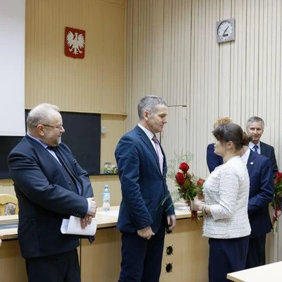 Publiczna obrona pracy doktorskiej mgr inż. Anny Balakowskiej (fot. Piotr Kawula)