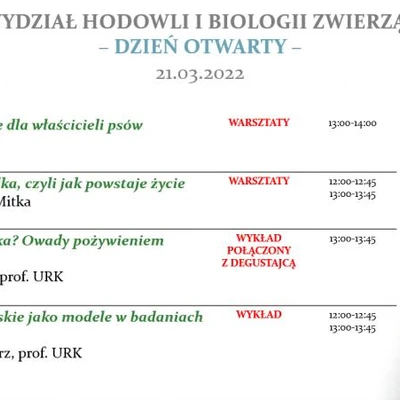 Dzień otwarty WHiBZ 2022