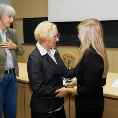 Publiczna obrona pracy doktorskiej - mgr inż. Martyna Małopolska (fot. Piotr Kawula)