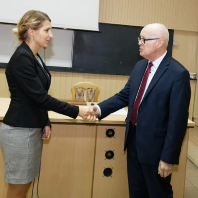 Publiczna obrona pracy doktorskiej - mgr inż. Anna Osmólska (fot. Piotr Kawula)